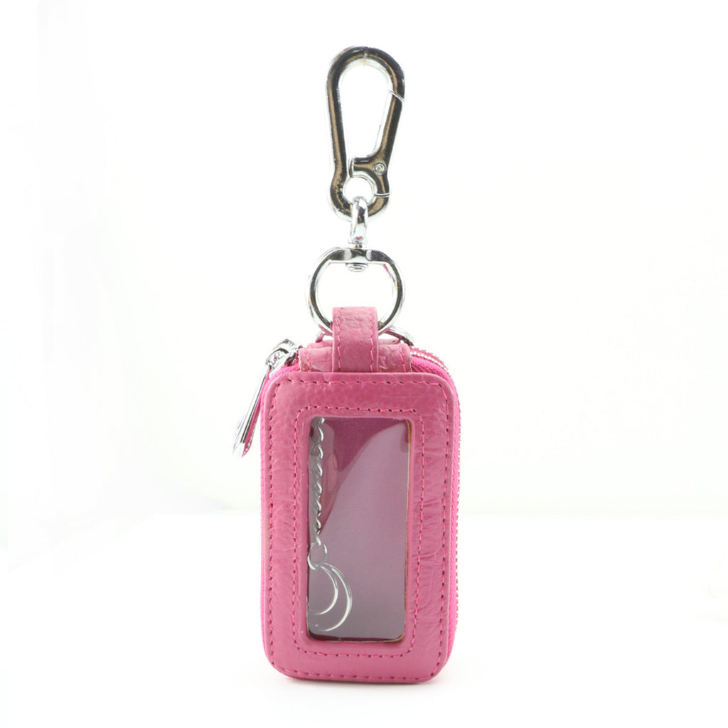 Factory crocodile pattern key case Men's genuine leather double-layer car multi-function key bag zipper first layer cowhide wholesale