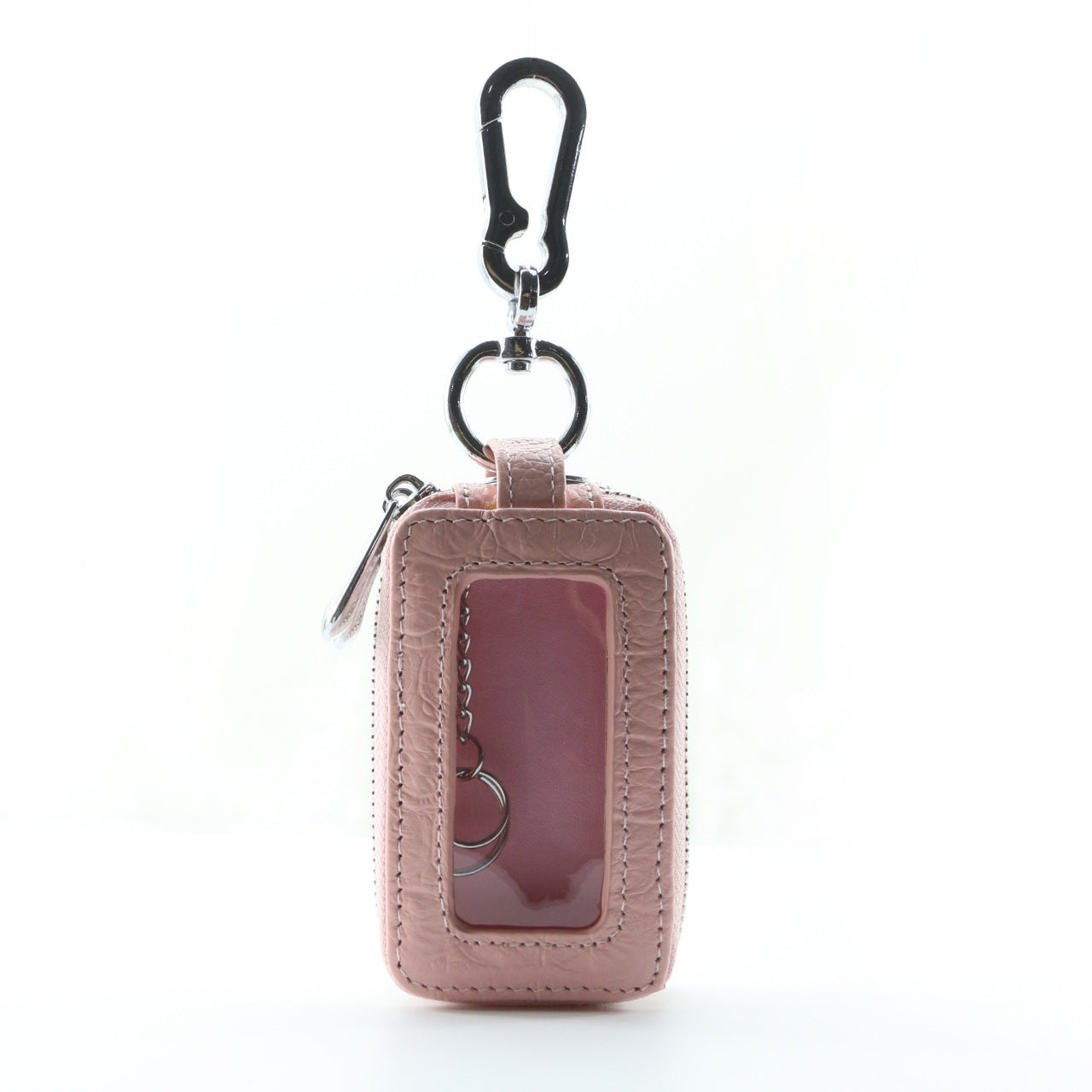 Factory crocodile pattern key case Men's genuine leather double-layer car multi-function key bag zipper first layer cowhide wholesale