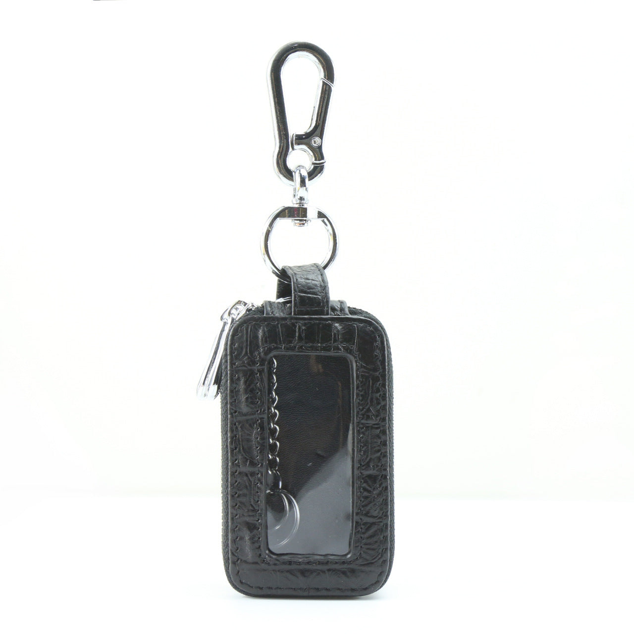 Factory crocodile pattern key case Men's genuine leather double-layer car multi-function key bag zipper first layer cowhide wholesale
