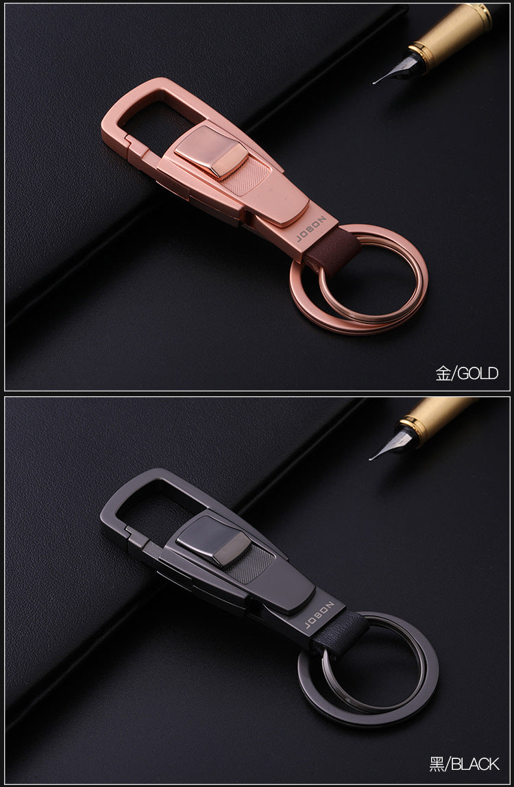 Jobon Chinese Bag Manufacturer Keychain Wholesale Men's and Women's Car Keychain Pendant Couple Creative Gift