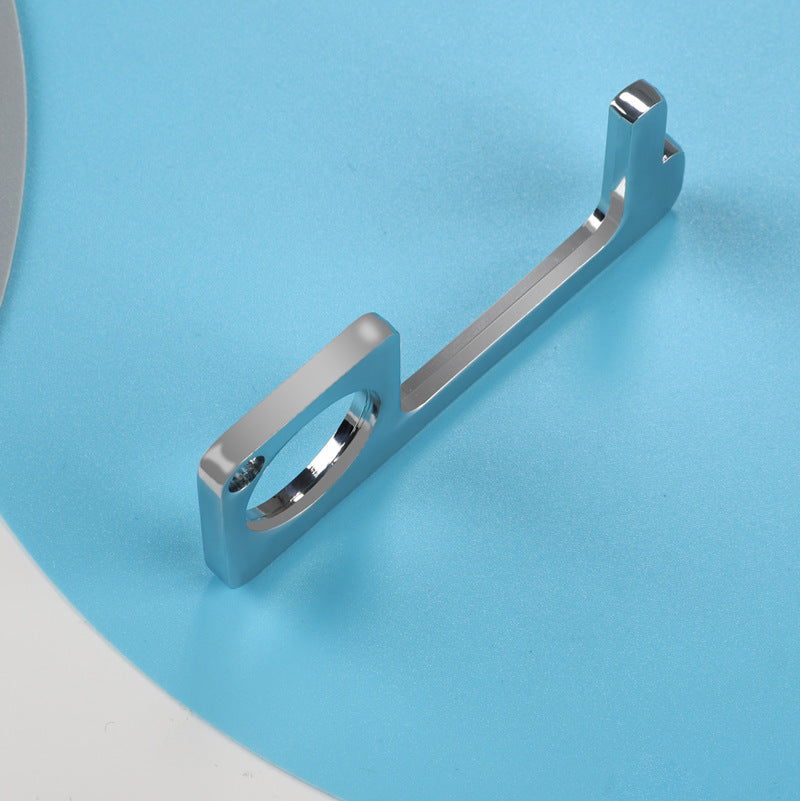 Stainless Steel Door Opening and Locking Tool Keychain Key Clip Key Ring Door Handle Doorbell Elevator Key Button
