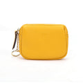 First Layer Cowhide Zipper Small Wallet Korean Style Simple Mini Keychain Coin Storage Bag Genuine Leather Coin Purse for Women