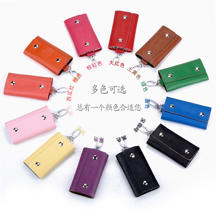 Door Key Bag Genuine Leather Waist Hanging Manufacturer Wholesale Spot Men's Multi-Functional Key Bag Volkswagen Special Card Bag