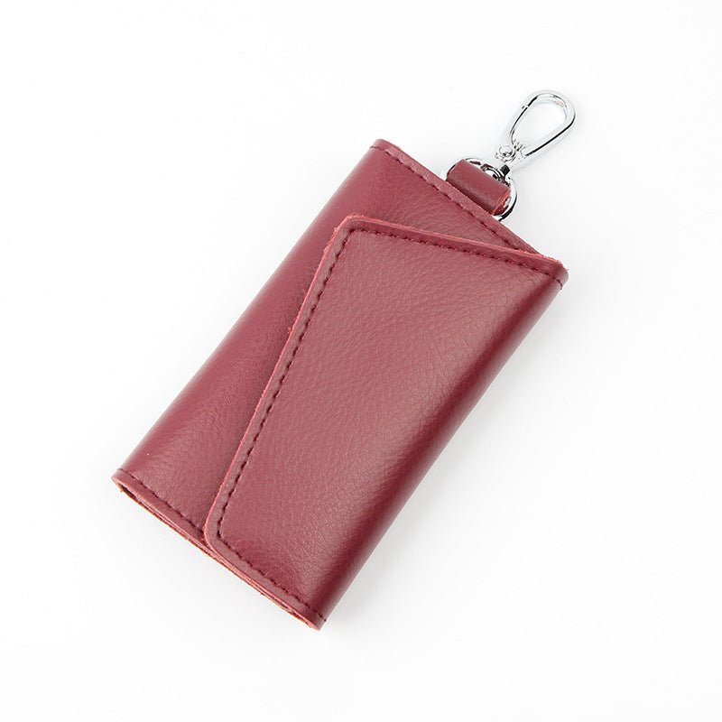 Door Key Bag Genuine Leather Waist Hanging Manufacturer Wholesale Spot Men's Multi-Functional Key Bag Volkswagen Special Card Bag