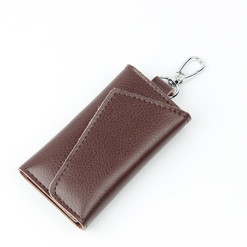 Door Key Bag Genuine Leather Waist Hanging Manufacturer Wholesale Spot Men's Multi-Functional Key Bag Volkswagen Special Card Bag