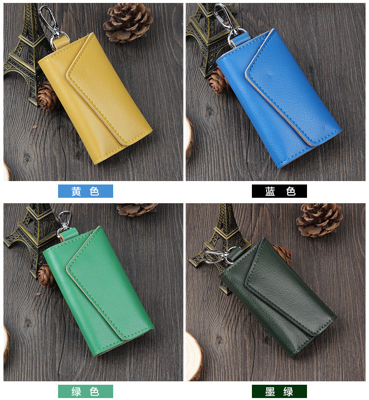Door Key Bag Genuine Leather Waist Hanging Manufacturer Wholesale Spot Men's Multi-Functional Key Bag Volkswagen Special Card Bag