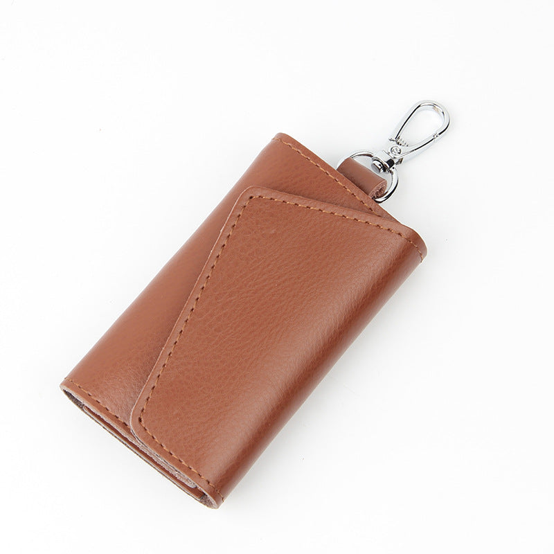 Door Key Bag Genuine Leather Waist Hanging Manufacturer Wholesale Spot Men's Multi-Functional Key Bag Volkswagen Special Card Bag