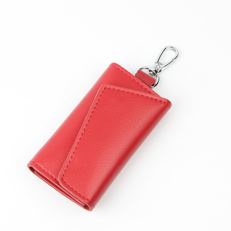 Door Key Bag Genuine Leather Waist Hanging Manufacturer Wholesale Spot Men's Multi-Functional Key Bag Volkswagen Special Card Bag