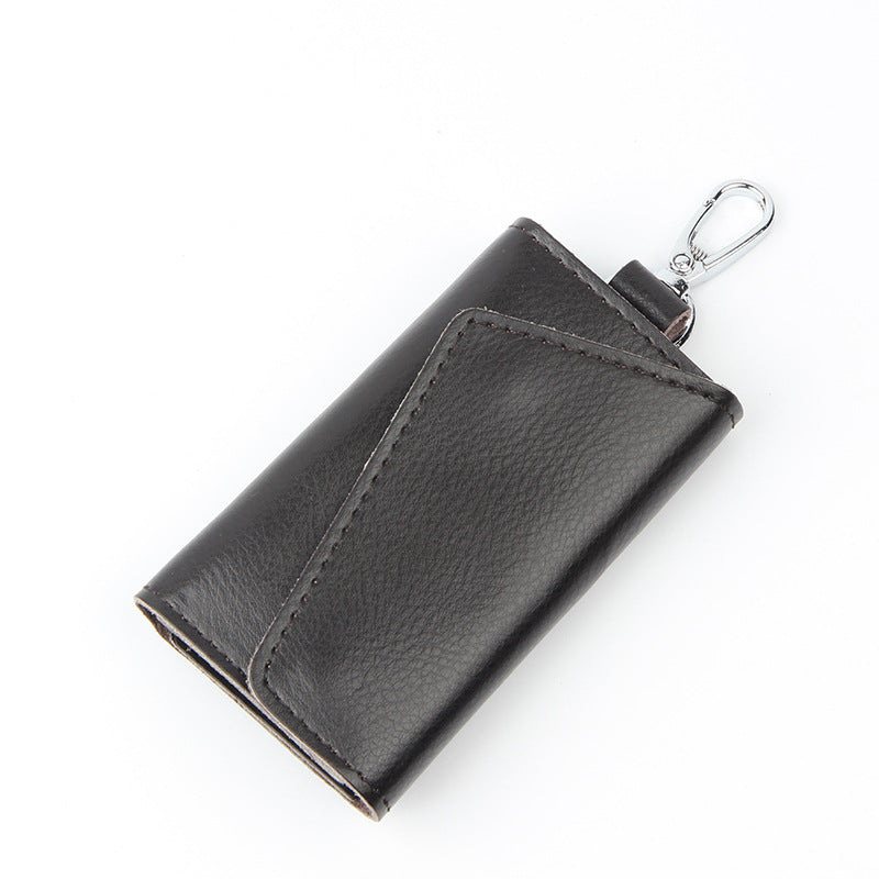Door Key Bag Genuine Leather Waist Hanging Manufacturer Wholesale Spot Men's Multi-Functional Key Bag Volkswagen Special Card Bag