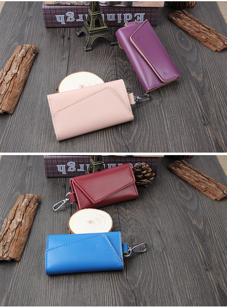 Door Key Bag Genuine Leather Waist Hanging Manufacturer Wholesale Spot Men's Multi-Functional Key Bag Volkswagen Special Card Bag