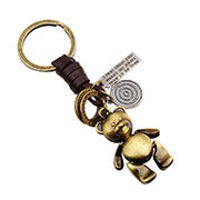 Fashion simple creative alloy wings key chain cross-border supply jewelry handmade leather factory direct wholesale