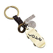 Fashion simple creative alloy wings key chain cross-border supply jewelry handmade leather factory direct wholesale