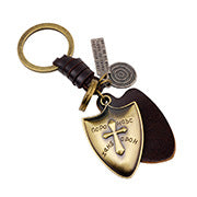 Fashion simple creative alloy wings key chain cross-border supply jewelry handmade leather factory direct wholesale