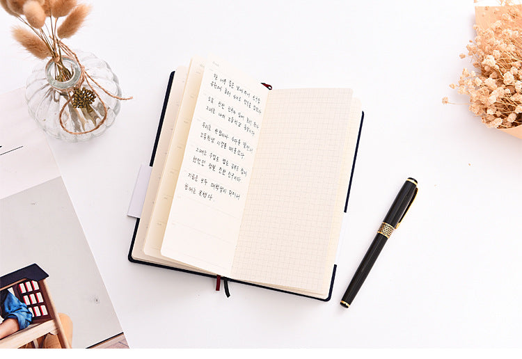 Hand Book weeks Self-filling Date Week Plan This Efficiency Manual Carry-on Small Notepad Notebook