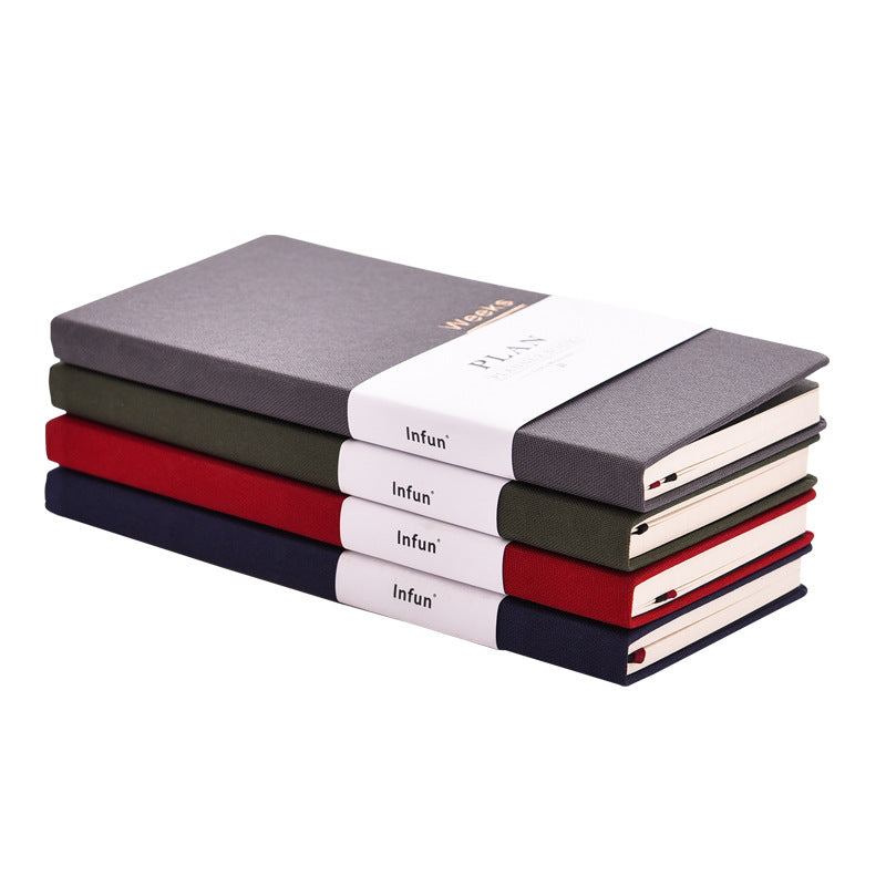 Hand Book weeks Self-filling Date Week Plan This Efficiency Manual Carry-on Small Notepad Notebook