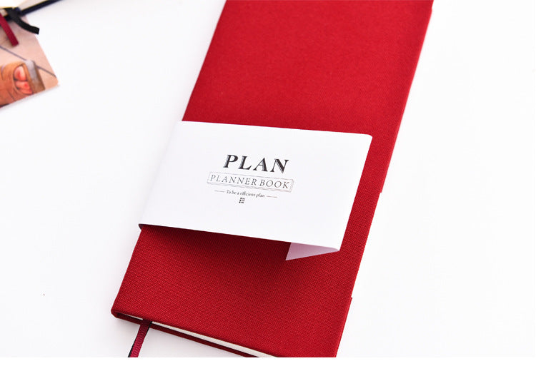 Hand Book weeks Self-filling Date Week Plan This Efficiency Manual Carry-on Small Notepad Notebook