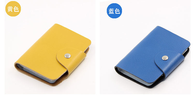 Factory Direct Sales Spot Gift Korean Version Genuine Pickup Bag Cowhide Multi-Card Slot Id Card Holder Credit Card Holder Business Card Holder