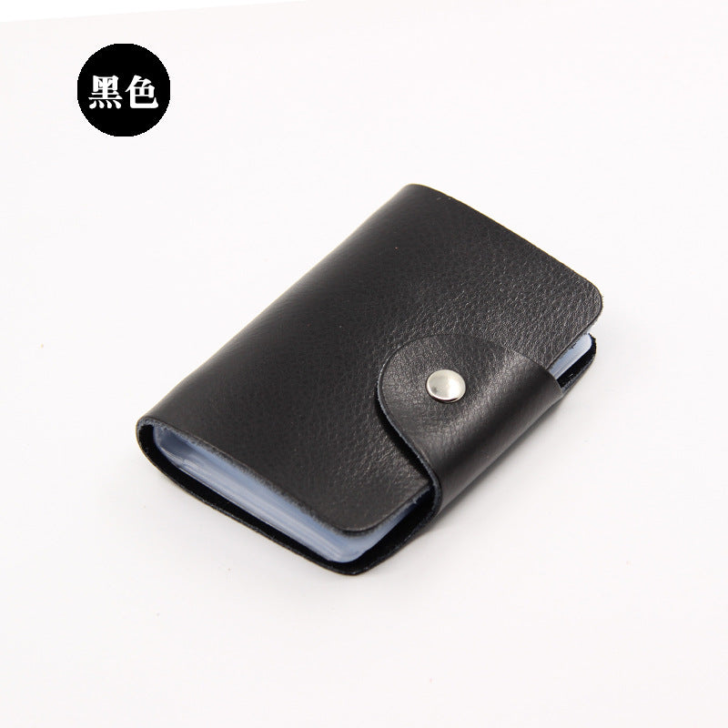 Factory Direct Sales Spot Gift Korean Version Genuine Pickup Bag Cowhide Multi-Card Slot Id Card Holder Credit Card Holder Business Card Holder
