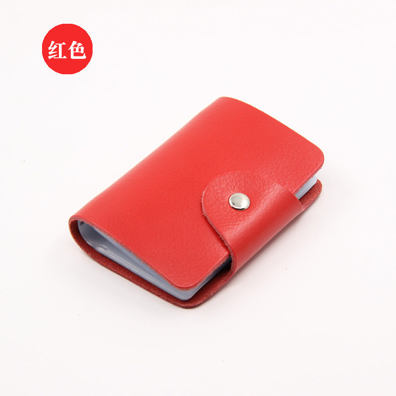 Factory Direct Sales Spot Gift Korean Version Genuine Pickup Bag Cowhide Multi-Card Slot Id Card Holder Credit Card Holder Business Card Holder