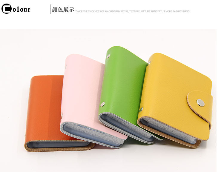 Factory Direct Sales Spot Gift Korean Version Genuine Pickup Bag Cowhide Multi-Card Slot Id Card Holder Credit Card Holder Business Card Holder