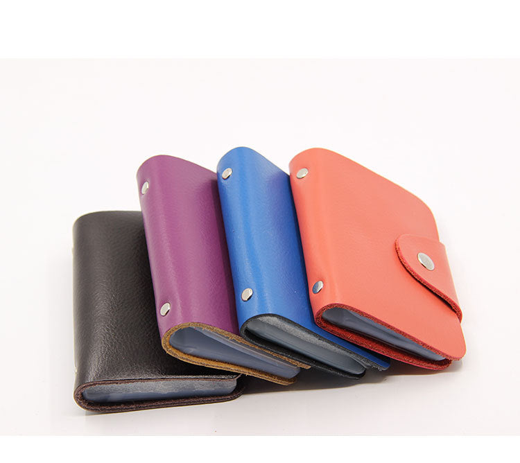 Factory Direct Sales Spot Gift Korean Version Genuine Pickup Bag Cowhide Multi-Card Slot Id Card Holder Credit Card Holder Business Card Holder