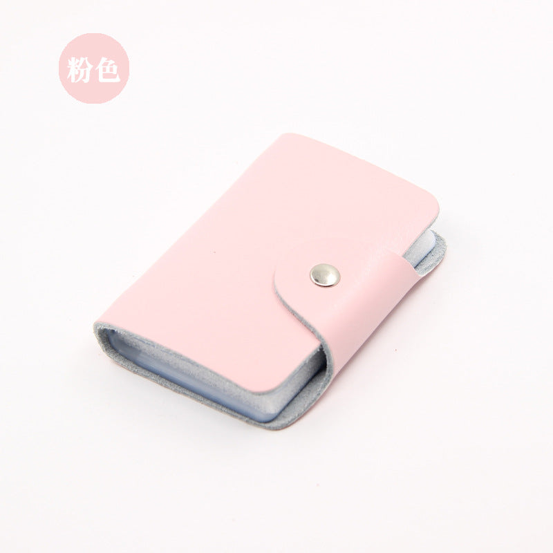 Factory Direct Sales Spot Gift Korean Version Genuine Pickup Bag Cowhide Multi-Card Slot Id Card Holder Credit Card Holder Business Card Holder