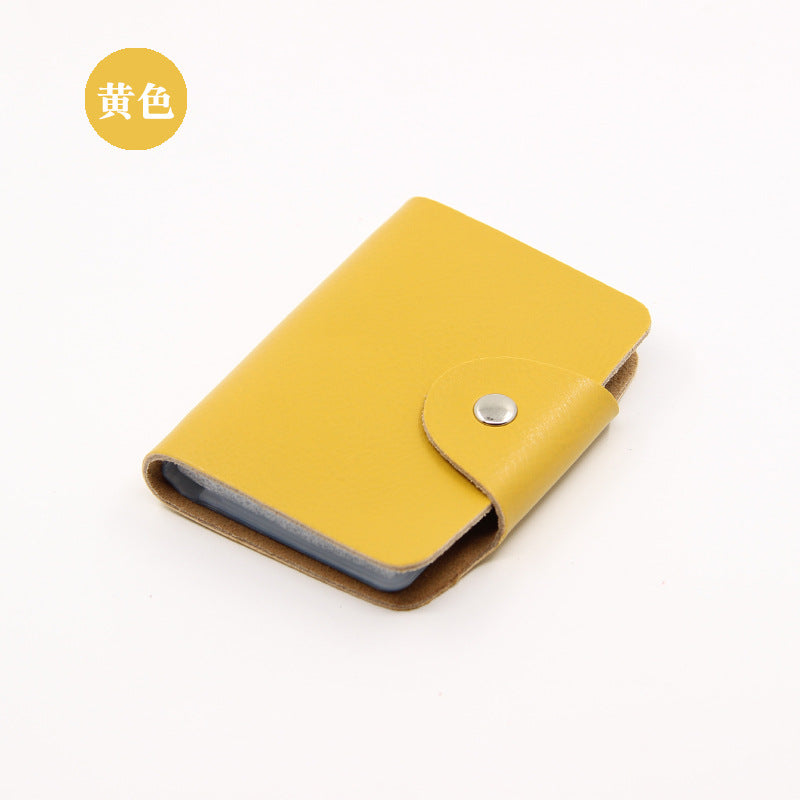 Factory Direct Sales Spot Gift Korean Version Genuine Pickup Bag Cowhide Multi-Card Slot Id Card Holder Credit Card Holder Business Card Holder