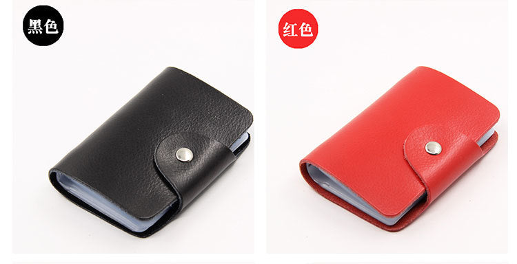 Factory Direct Sales Spot Gift Korean Version Genuine Pickup Bag Cowhide Multi-Card Slot Id Card Holder Credit Card Holder Business Card Holder