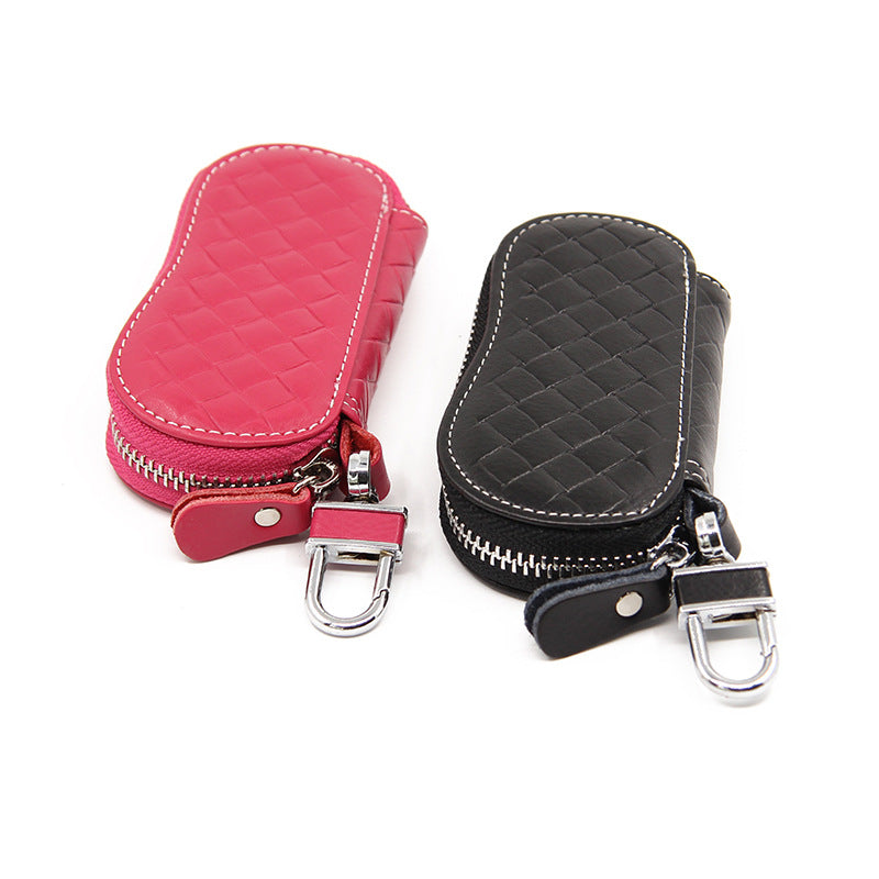 Door Key Bag Genuine Leather Waist Hanging Manufacturer Wholesale Spot Men's Multi-Functional Key Bag Volkswagen Special Card Bag