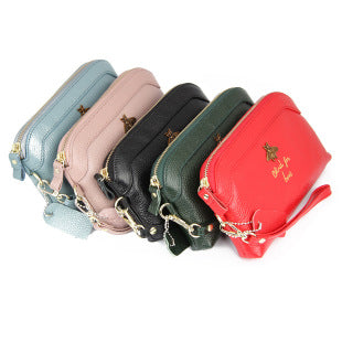 Door Key Bag Genuine Leather Waist Hanging Manufacturer Wholesale Spot Men's Multi-Functional Key Bag Volkswagen Special Card Bag