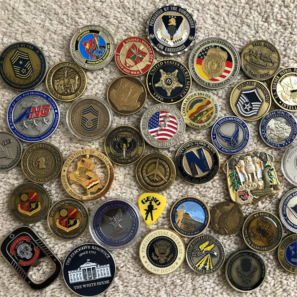 36 US Military Challenge Coins Great Gift Collectible Decorative Coins