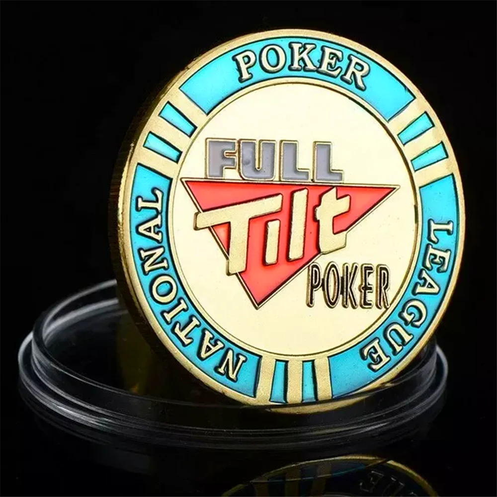Poker Card Guard Protector - Full Tilt Poker - Casino Chip Gold Coin Token