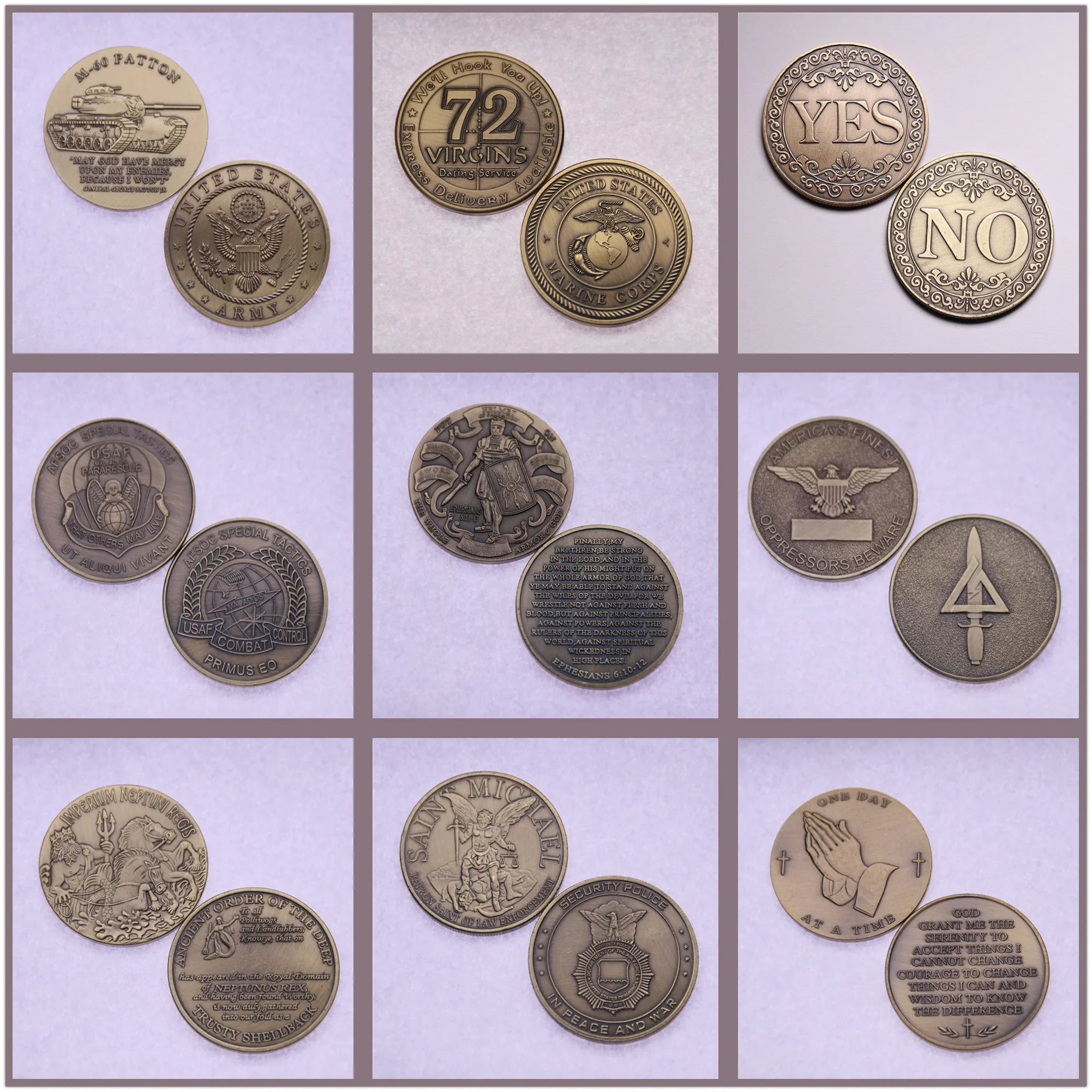 36 US Military Challenge Coins Great Gift Collectible Decorative Coins