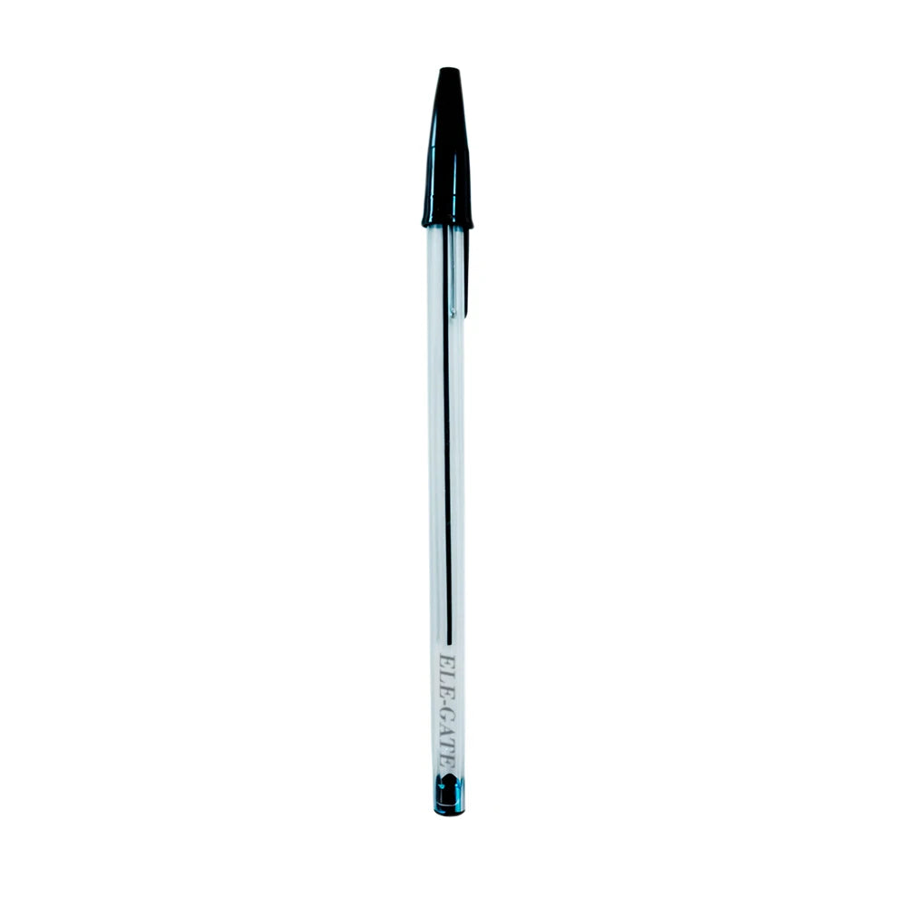 ELE-GATE Diamond Pen Black Crystal with Medium Point 0.7mm Writing Width Plastic Metal Body Promotional Gift Pen