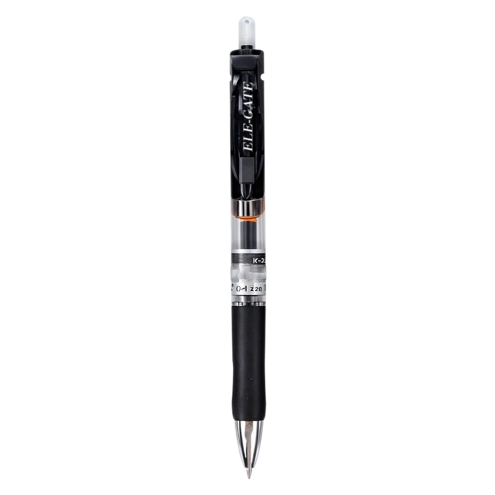 ELE-GATE Blue Retractable Gel Pen Custom Logo Medium Point Plastic Material 0.7mm Writing Width Dual Color (Red White)