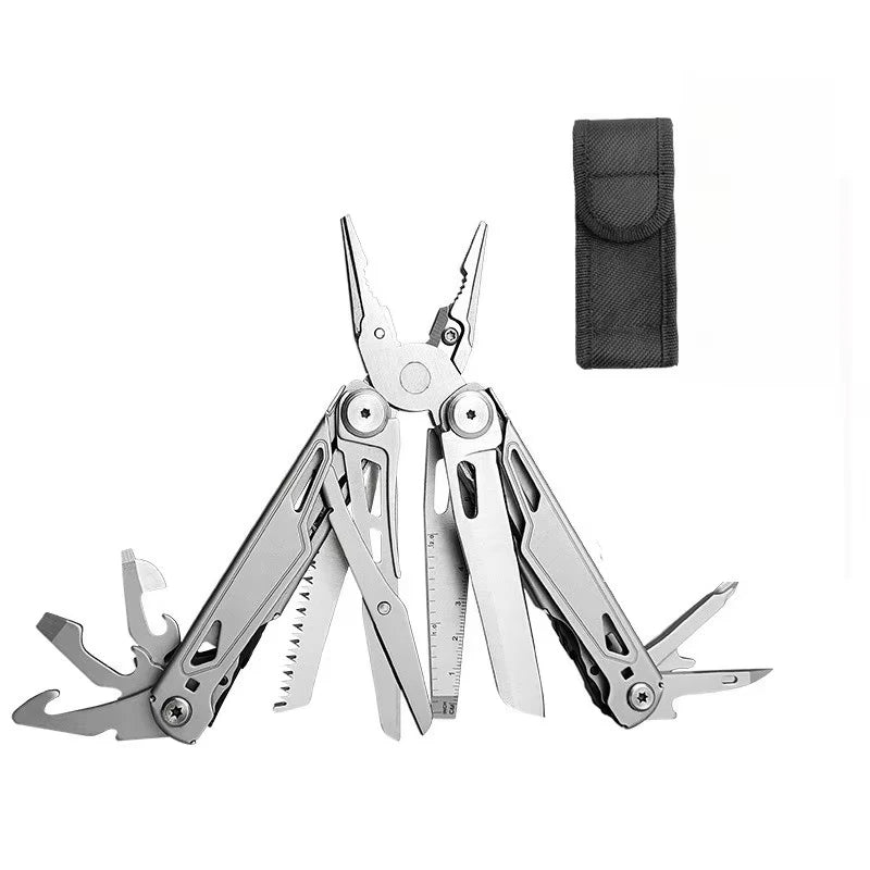 28 in 1 Outdoor All Steel Folding Tool Pliers Camping Equipment EDC Pocket Tool Multifunctional Pliers Screwdriver Scissors
