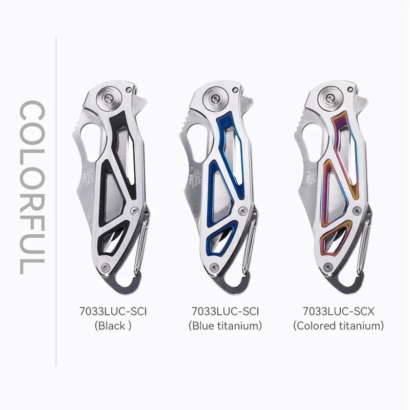 High Quality & Best Price 7033LUC-SCI 12C27 Stainless Steel Mini Outdoor Survival Camping Hunting Folding Knife
