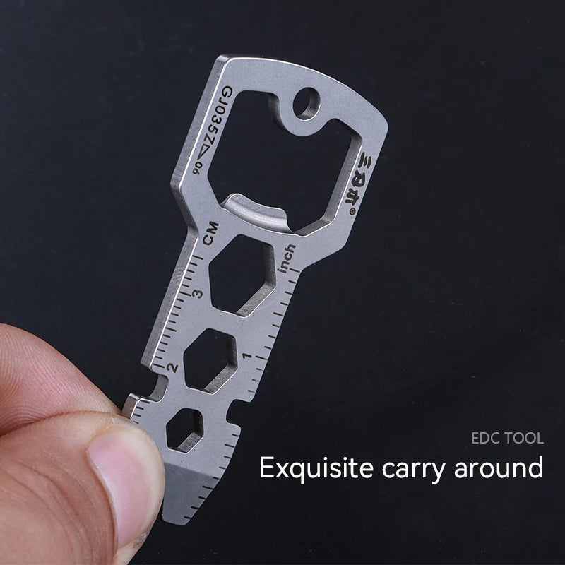 Low MOQ Sanrenmu GJ040Z  Every Day Carry Tool Carabiner Spanner Bike Spoke Flat Screwdriver