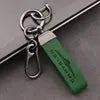 YFL Double Ring Retro Wind Business Key Holder CKL-2510273 Fashion Keychain Remote Control Leather Buckle High-grade Hanging