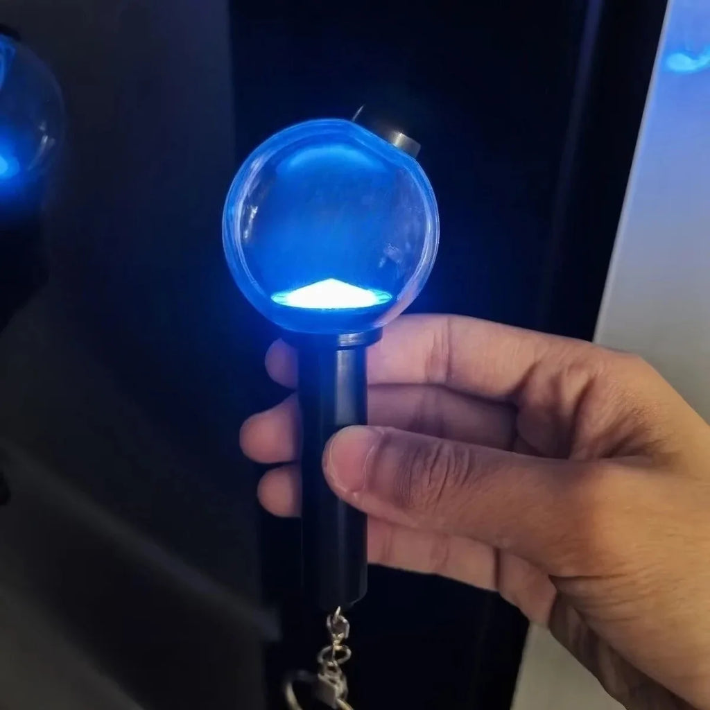 Wholesale B T S for Light Stick LED Keychain Accessories Stray Kids Character Style Portable Mini Backpack Charms Version Custom