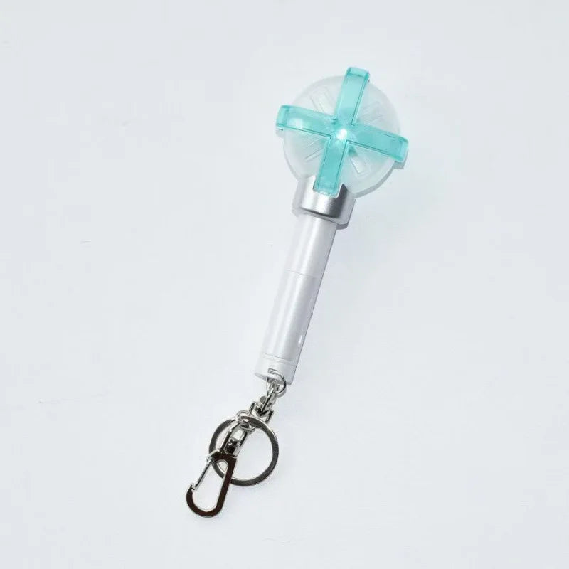 Wholesale B T S for Light Stick LED Keychain Accessories Stray Kids Character Style Portable Mini Backpack Charms Version Custom