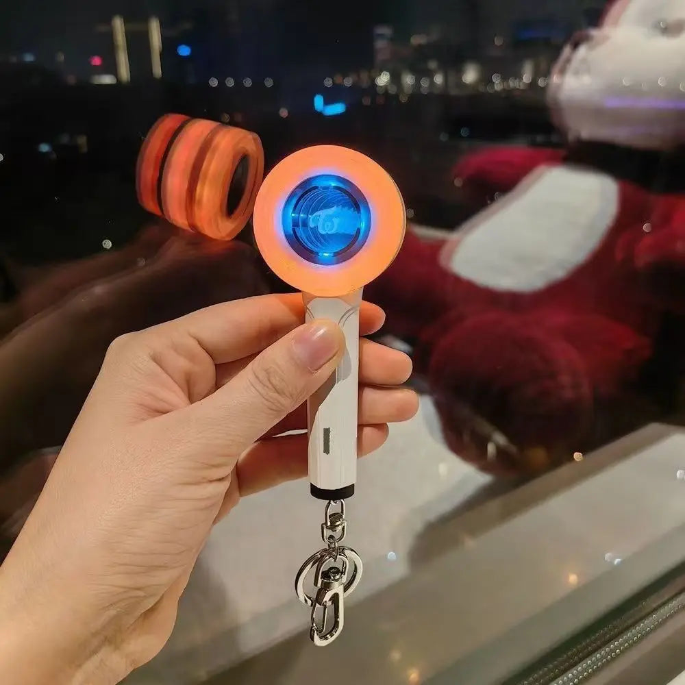 Wholesale B T S for Light Stick LED Keychain Accessories Stray Kids Character Style Portable Mini Backpack Charms Version Custom