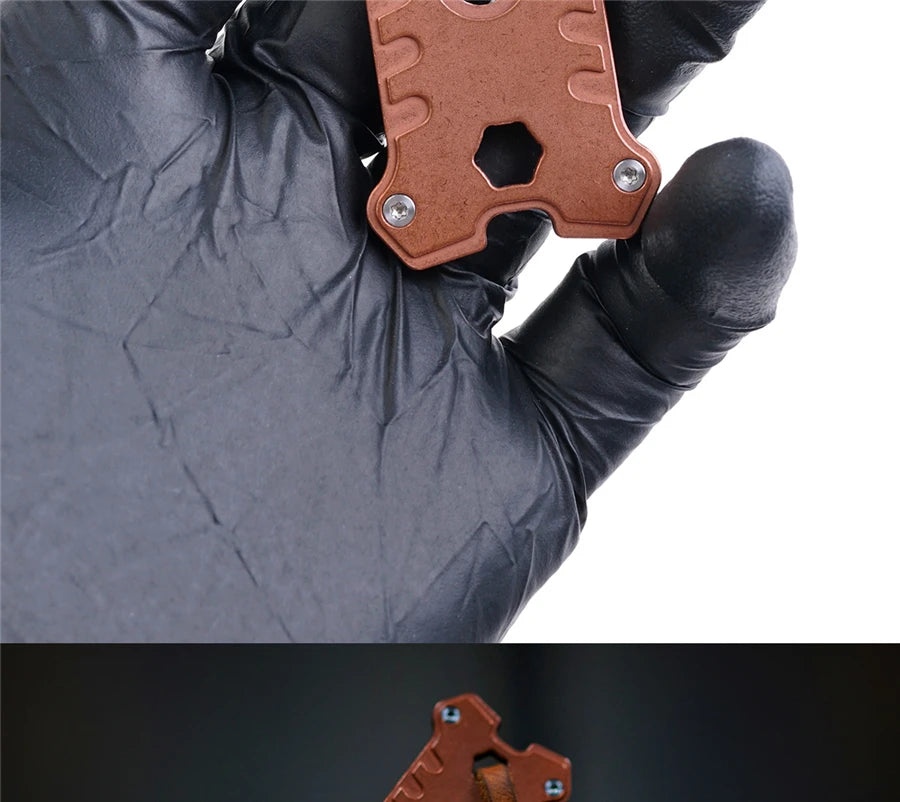 MecArmy EK16 Copper Lightweight Eco-friendly Multifunctional Pocket Utility Knife Hexagon Screwdriver Wrench Outdoor 1 Year