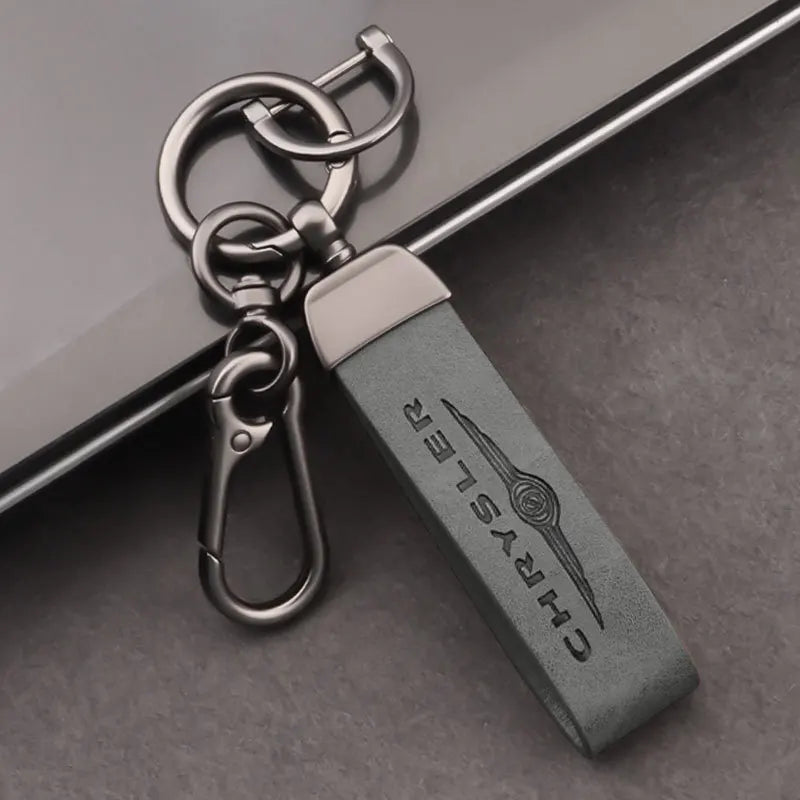 YFL Double Ring Retro Wind Business Key Holder CKL-2510273 Fashion Keychain Remote Control Leather Buckle High-grade Hanging