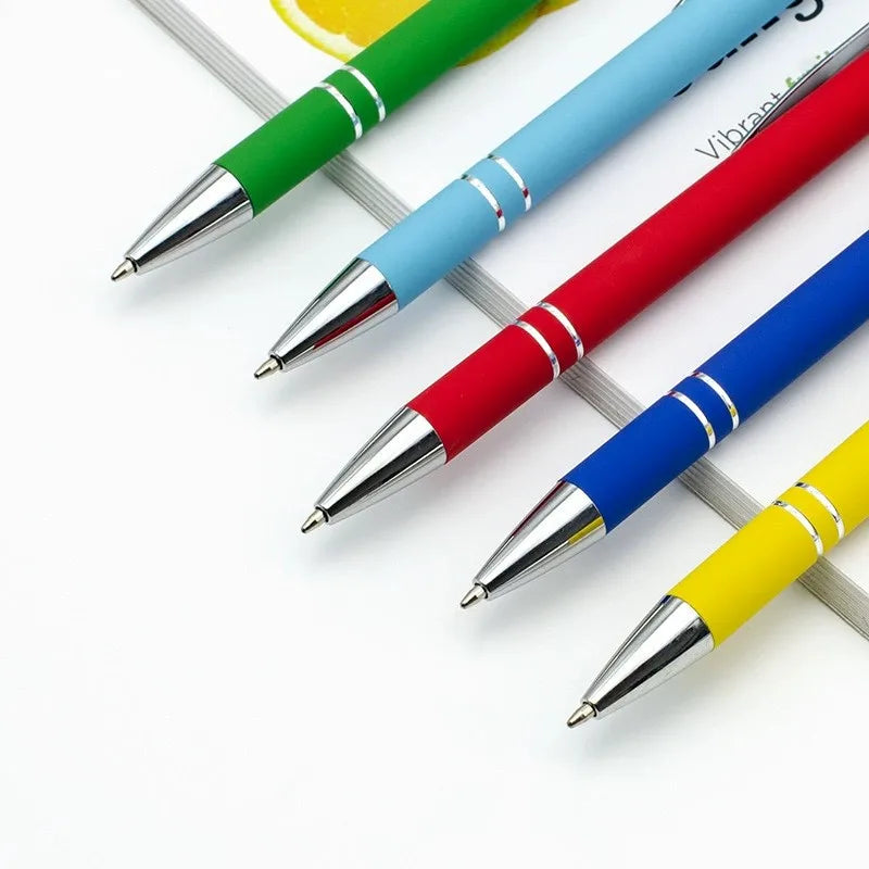 Cheap Metal Touch Ballpoint Pen Multi-colored Silk Screen Logo Printing for School Education Welcome Gifts