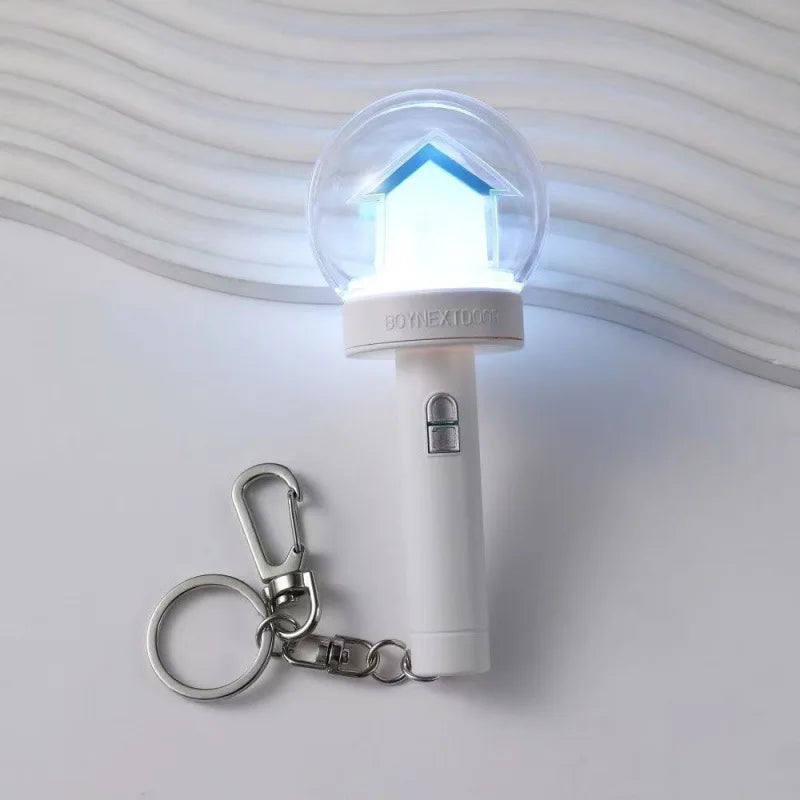 Wholesale B T S for Light Stick LED Keychain Accessories Stray Kids Character Style Portable Mini Backpack Charms Version Custom