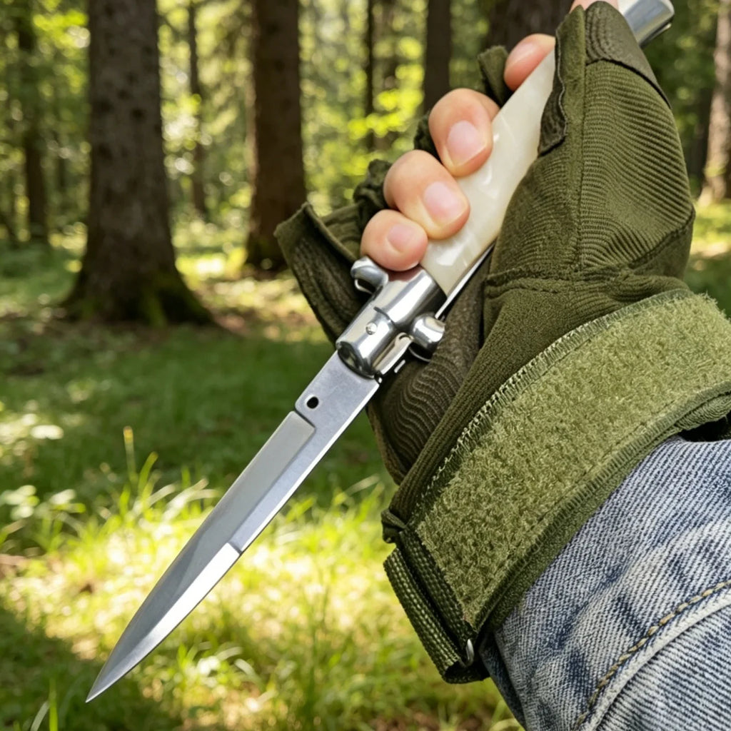 American Local Warehouse  Style 5Cr13MoV G10 Handle Knife Tactics EDC Pocket Tools Outdoor Survival Hiking Men's Gifts.