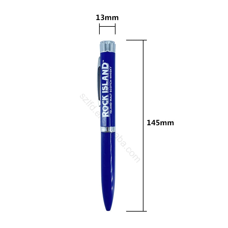 Customized Logo Projector LED Light Torch Pen Multi-Function Flashlight Ballpen Metal Portable for Advertising & Promotions