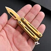 YATONG Factory Direct Customized OEM Tactical Cutting Stainless Steel Folding Straight Back Straight Edge DIY Knife Stainless