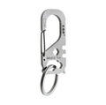 Sanrenmu Stainless Steel Multifunctional Carabiner Keychain Survival Gear Pocket Backpacking Hook Camping Hiking Fishing Tool